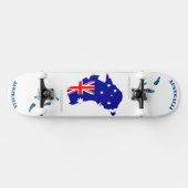 Skateboard Image du drapeau du vecteur semi-australien (Horz)