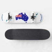 Skateboard Image du drapeau du vecteur semi-australien (Horz)