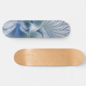 Skateboard Imaginaire dynamique tons bleus Abstraits Art frac (Horz)