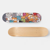 Skateboard Imaginaire Feline : Cute Anime Cats Galore (Horz)