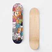 Skateboard Imaginaire Feline : Cute Anime Cats Galore (Recto)