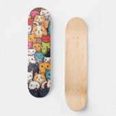 Skateboard Imaginaire Feline : Cute Anime Cats Galore (Recto)