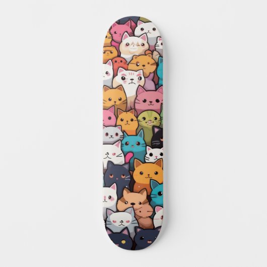 Skateboard Imaginaire Feline : Cute Anime Cats Galore (Recto)
