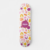 Skateboard Imaginaire motif Monogramme personnalisé Skateboar (Devant)