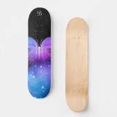 Skateboard Imaginaire spatial Papillon cosmique (Recto)