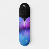 Skateboard Imaginaire spatial Papillon cosmique (Devant)