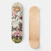 Skateboard Impression botanique vintage d'orchidée par Ernst (Recto)