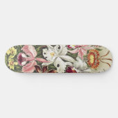 Skateboard Impression botanique vintage d'orchidée par Ernst (Horz)