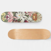 Skateboard Impression botanique vintage d'orchidée par Ernst (Horz)