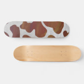 Skateboard Impression Brown et blanche de vache (Horz)