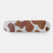 Skateboard Impression Brown et blanche de vache (Horz)