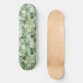 Skateboard Impression d'alligator vert (Recto)