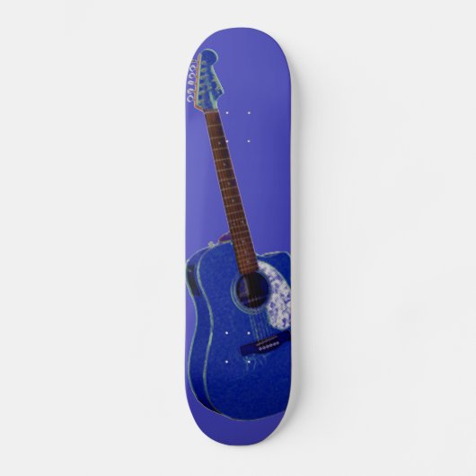 Skateboard Impression d'art guitare (Recto)