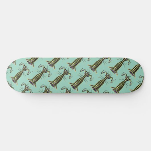 Skateboard Impression d'art marine de la crevette-mante géant (Horz)