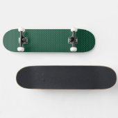 Skateboard Impression de fibre de carbone verte Turquoise (Horz)