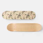 Skateboard Impression de libellules vintages (Horz)