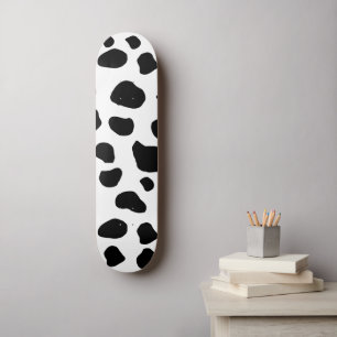 Skateboard Impression De Vache, Motif De Vache, Spots De Vach