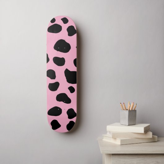 Skateboard Impression de vache, Motif de vache, Spots de vach (Art mural)