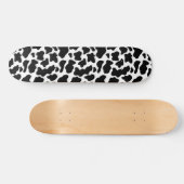 Skateboard Impression de vache noire et blanche (Horz)