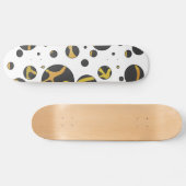Skateboard Impression Giraffe noir et jaune (Horz)