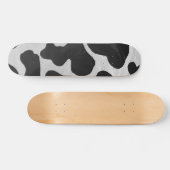 Skateboard Impression noire et blanche de vache (Horz)