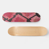 Skateboard Impression serpent noir et rouge (Horz)