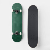 Skateboard Impression turquoise en fibre de carbone verte (Recto)