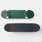 Skateboard Impression turquoise en fibre de carbone verte (Horz)