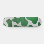 Skateboard Impression verte et blanche de vache (Horz)