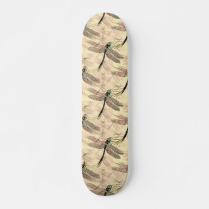 Skateboard Impression vintage de libellule