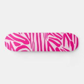 Skateboard Impression zèbre rose (Horz)