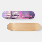 Skateboard Impressionnisme Anime Météo Violet (Horz)