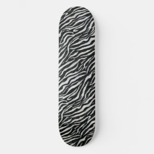 Skateboard Imprimé Animalier Zèbre Chic Esthétique