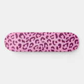 Skateboard Imprimé léopard rose élégant (Horz)