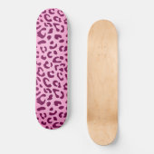 Skateboard Imprimé léopard rose élégant (Recto)