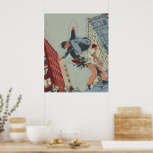 Skateboard in the City Poster (Cuisine)