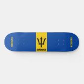 Skateboard Indicateur Barbade de nom personnalisé (Horz)