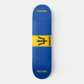 Skateboard Indicateur Barbade de nom personnalisé (Recto)
