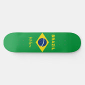 Skateboard Indicateur Brésil de nom personnalisé (Horz)