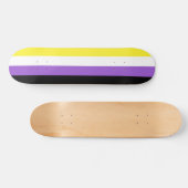 Skateboard Indicateur de fierté non binaire (Horz)