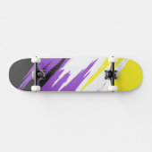 Skateboard Indicateur de fierté non binaire Abstrait (Horz)