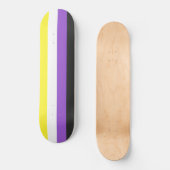 Skateboard Indicateur Enby (Pride non binaire) (Recto)