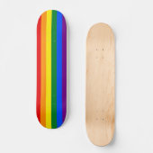 Skateboard Indicateur Gay pride arc-en-ciel (Recto)