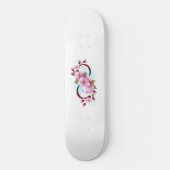 Skateboard Infinité avec les fleurs Sakura (Recto)