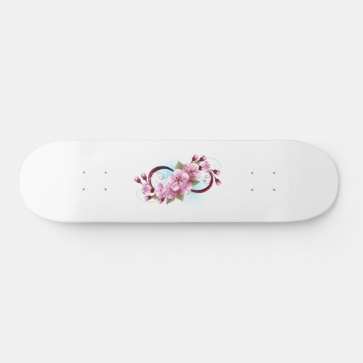 Skateboard Infinité avec les fleurs Sakura (Horz)