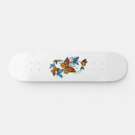 Skateboard Infinité de papillons monarques (Horz)