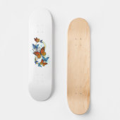 Skateboard Infinité de papillons monarques (Recto)