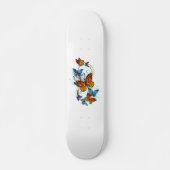 Skateboard Infinité de papillons monarques (Devant)