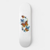 Skateboard Infinité de papillons monarques (Recto)