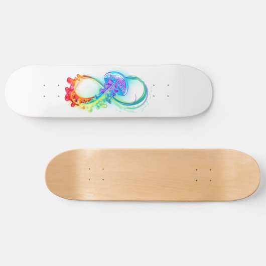 Skateboard Infinity avec Rainbow Jellyfish (Horz)